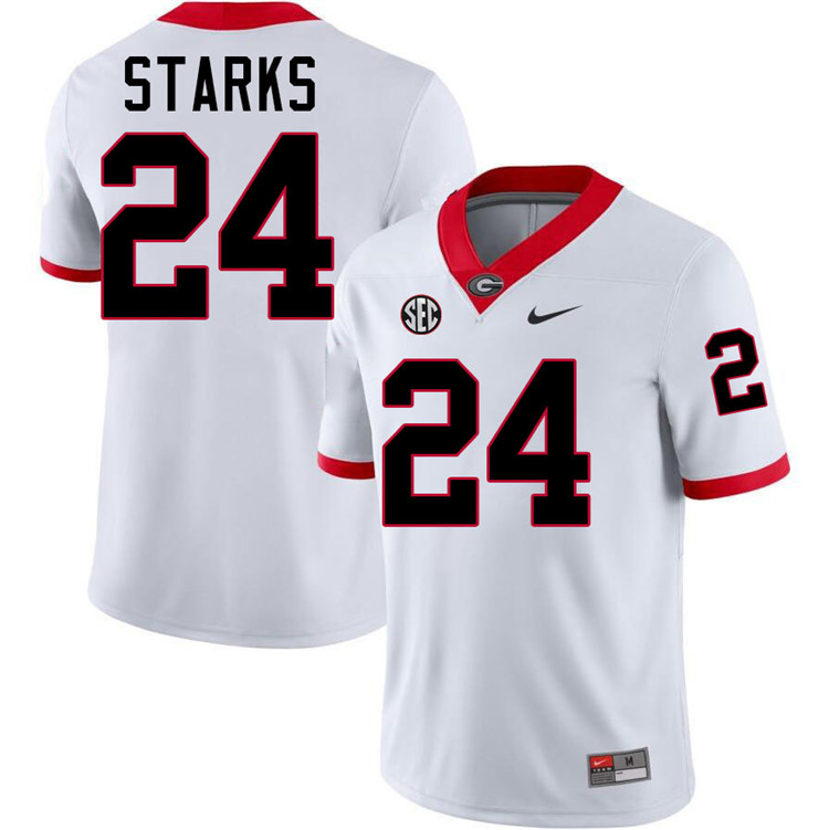 Malaki Starks Georgia Jersey,University Of Georgia Bulldogs Football Jersey,Uniforms,Gears-White